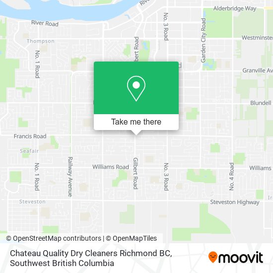 Chateau Quality Dry Cleaners Richmond BC plan