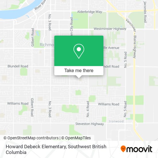 Howard Debeck Elementary map