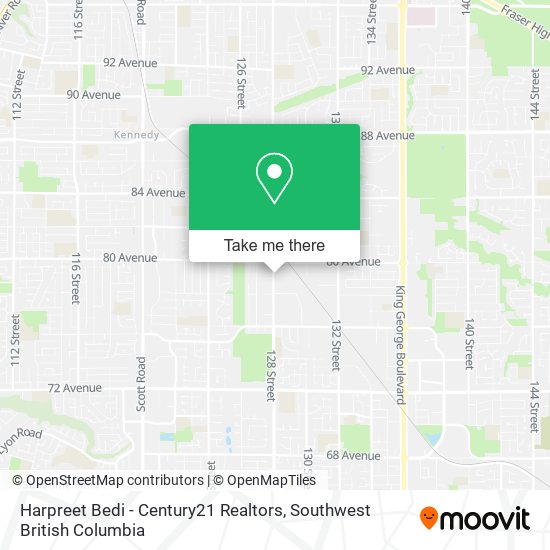 Harpreet Bedi - Century21 Realtors map