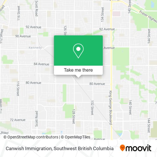 Canwish Immigration map