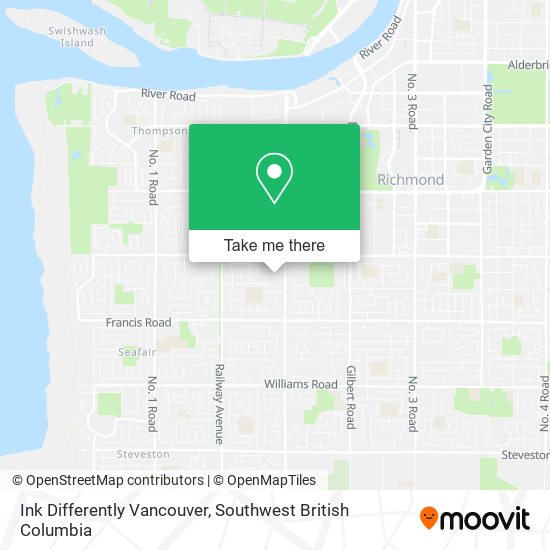 Ink Differently Vancouver map