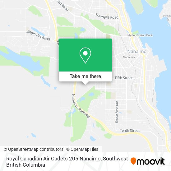 Royal Canadian Air Cadets 205 Nanaimo map