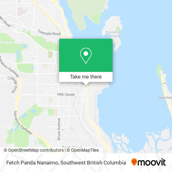 Fetch Panda Nanaimo map