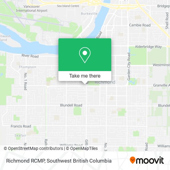 Richmond RCMP map