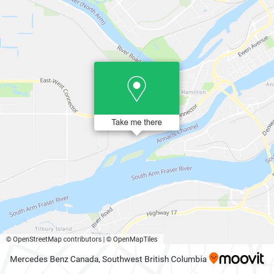 Mercedes Benz Canada map