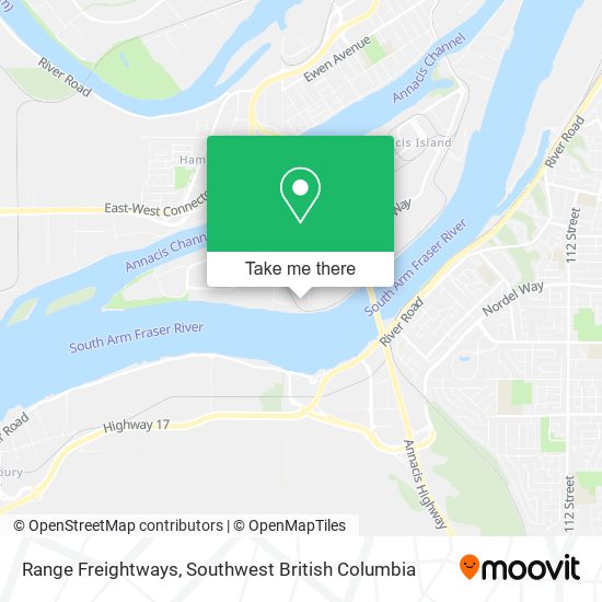 Range Freightways map