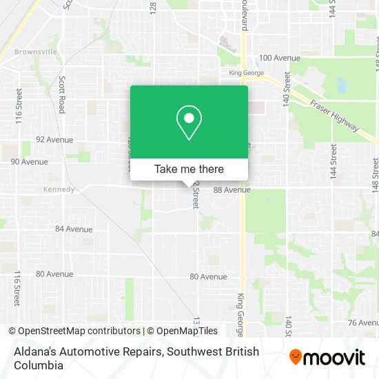 Aldana's Automotive Repairs map