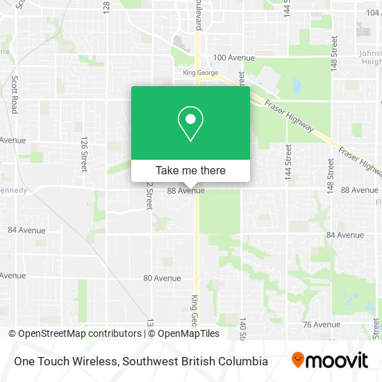 One Touch Wireless map