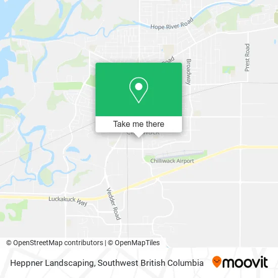 Heppner Landscaping map