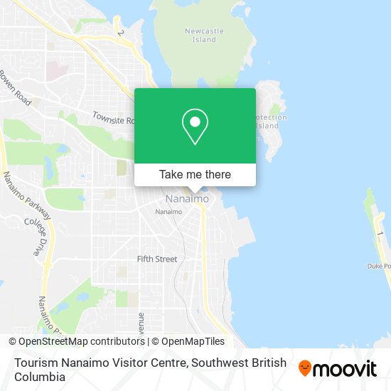 Tourism Nanaimo Visitor Centre map