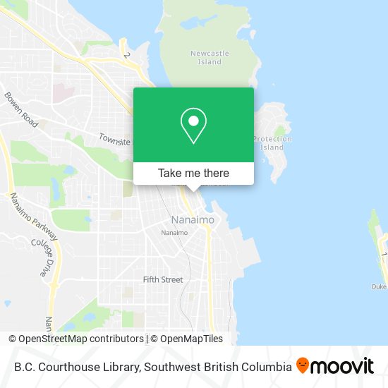 B.C. Courthouse Library map