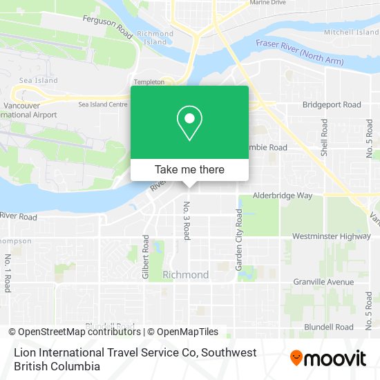 Lion International Travel Service Co map