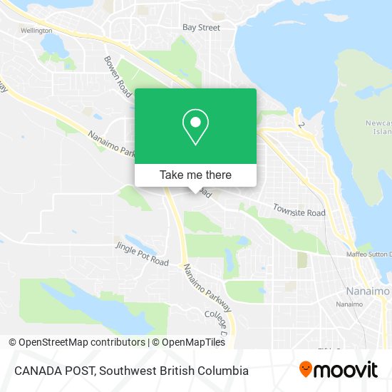 CANADA POST map