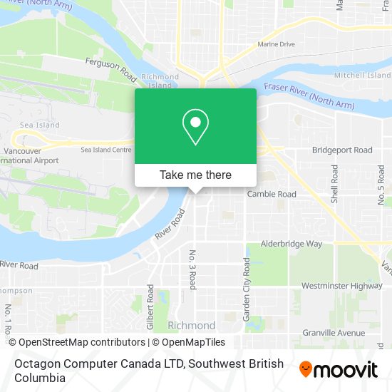 Octagon Computer Canada LTD map