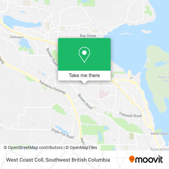 West Coast Coll map