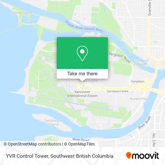 YVR Control Tower map