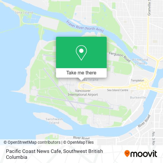 Pacific Coast News Cafe map