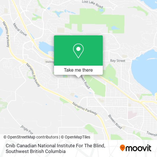 Cnib Canadian National Institute For The Blind map