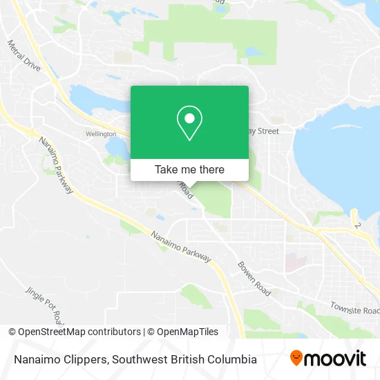 Nanaimo Clippers map