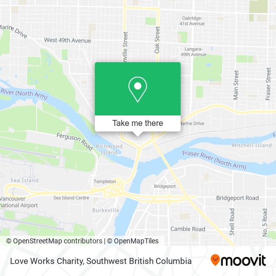 Love Works Charity map