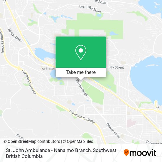 St. John Ambulance - Nanaimo Branch map