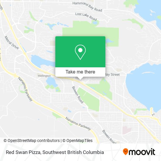 Red Swan Pizza map