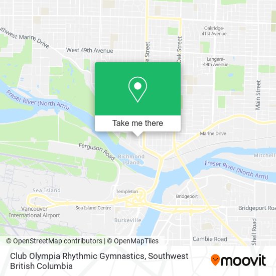 Club Olympia Rhythmic Gymnastics map