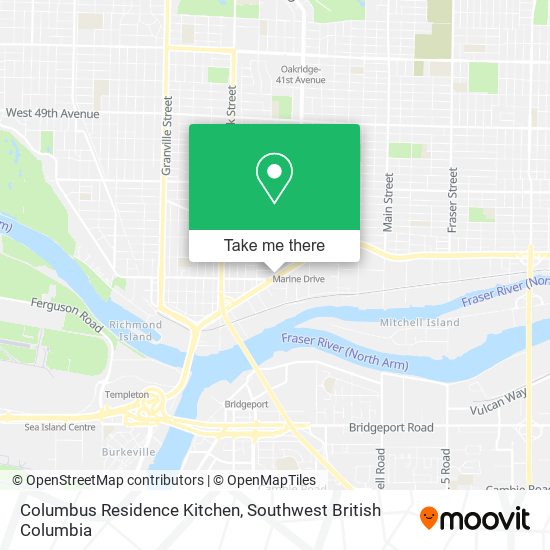 Columbus Residence Kitchen map