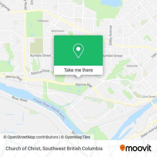 Church of Christ map