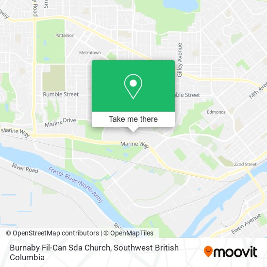 Burnaby Fil-Can Sda Church map