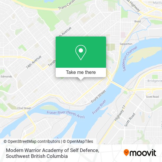 Modern Warrior Academy of Self Defence map