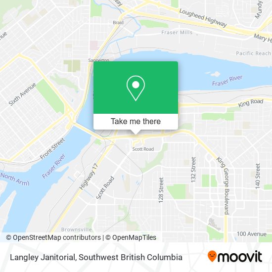 Langley Janitorial map