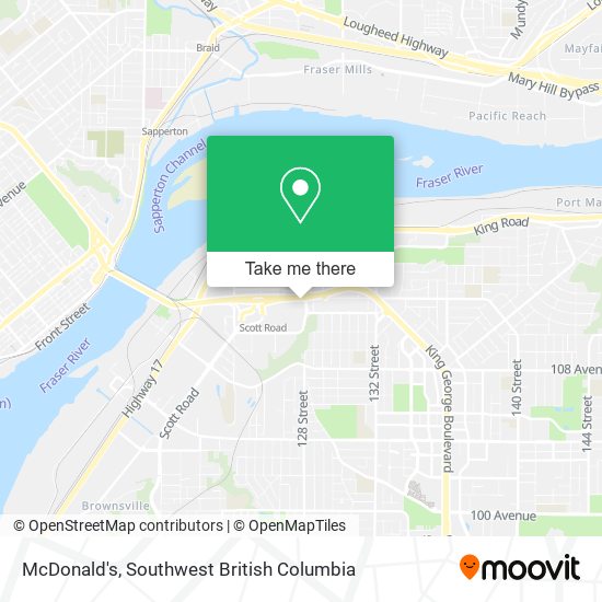 McDonald's map