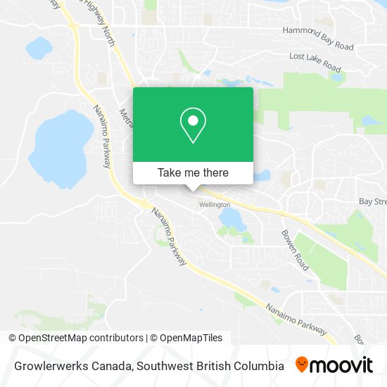 Growlerwerks Canada map