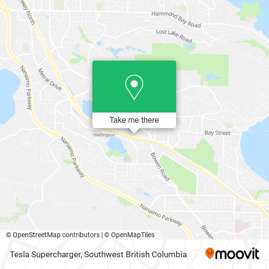 Tesla Supercharger map