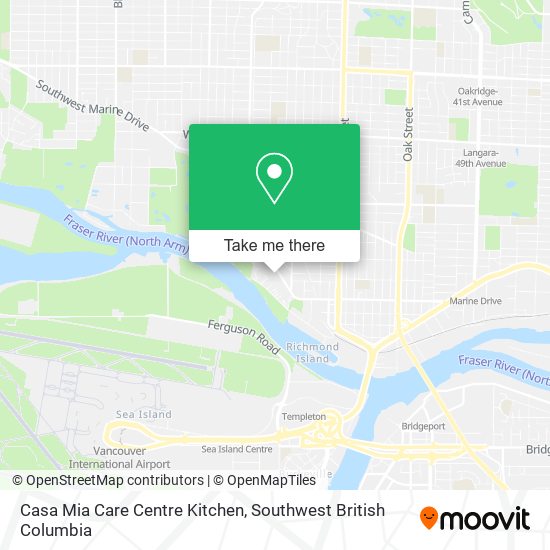 Casa Mia Care Centre Kitchen map