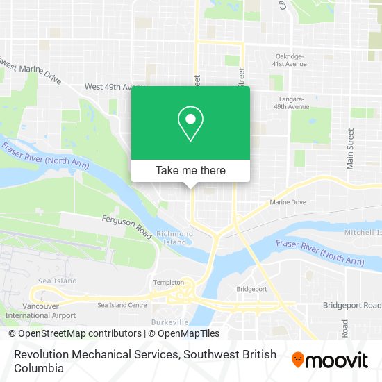 Revolution Mechanical Services map