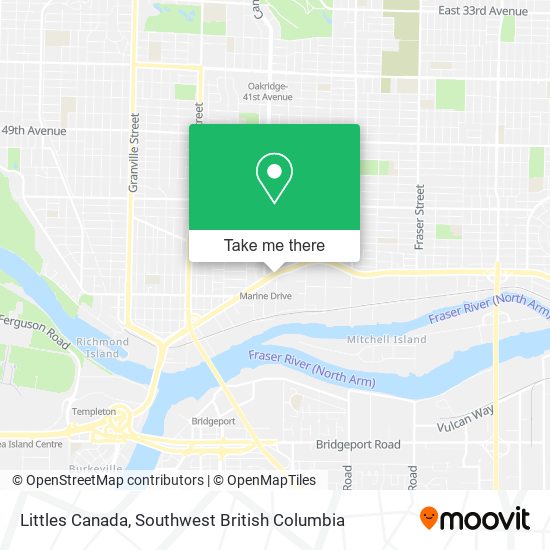 Littles Canada map