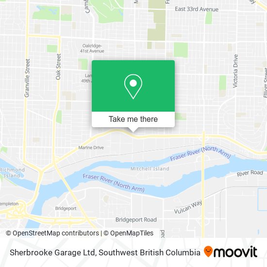 Sherbrooke Garage Ltd map