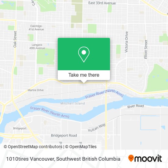 1010tires Vancouver map