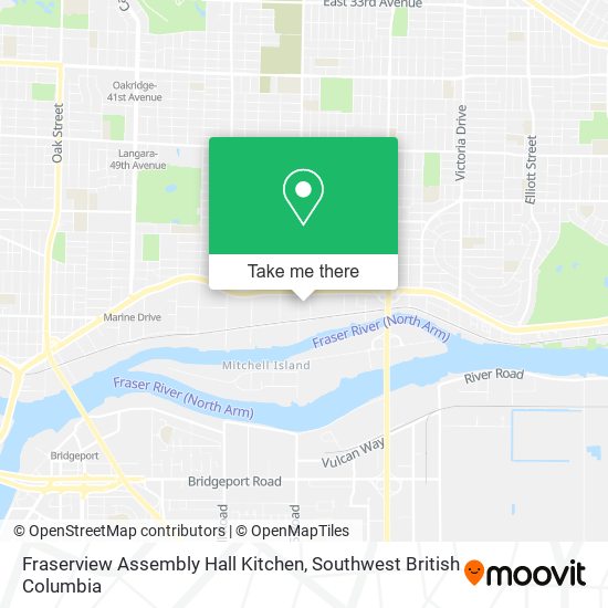 Fraserview Assembly Hall Kitchen map