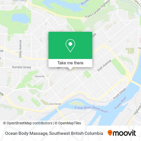 Ocean Body Massage map