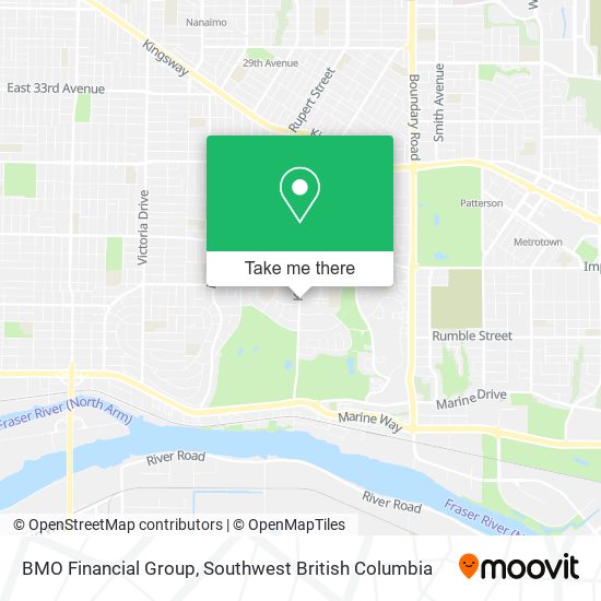 BMO Financial Group map