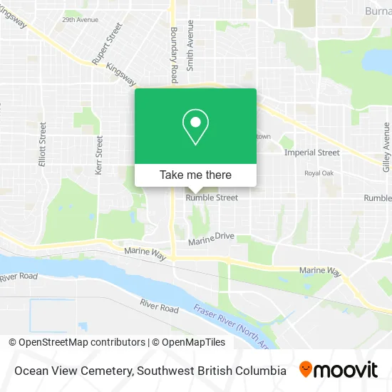 Ocean View Cemetery map