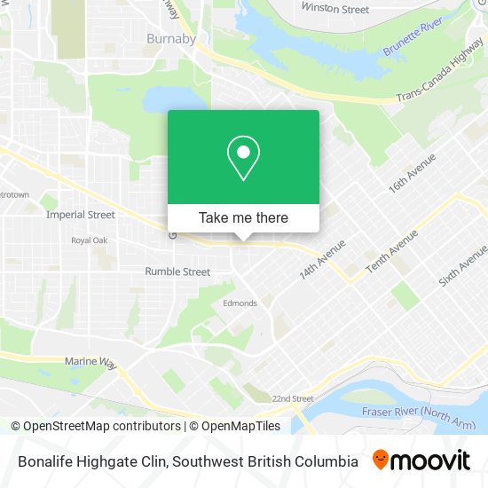 Bonalife Highgate Clin map