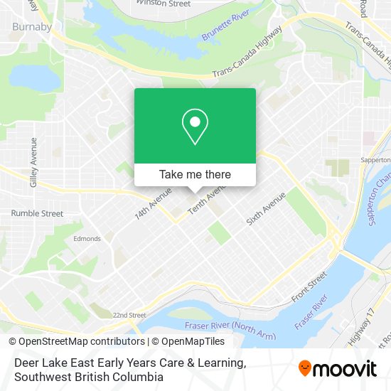 Deer Lake East Early Years Care & Learning map