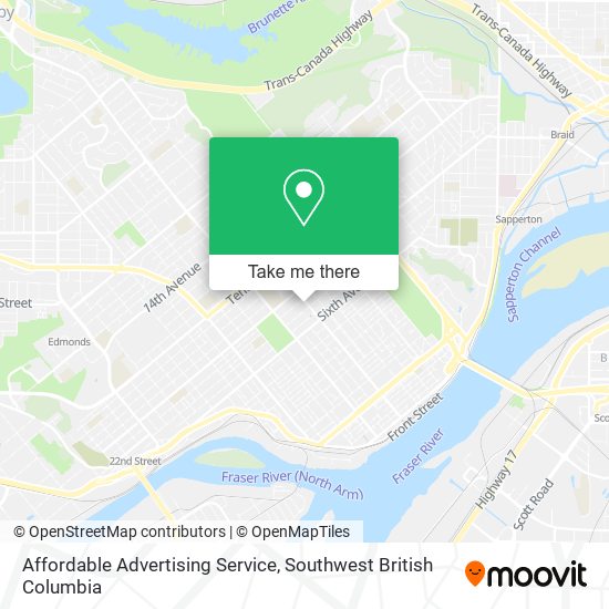 Affordable Advertising Service map