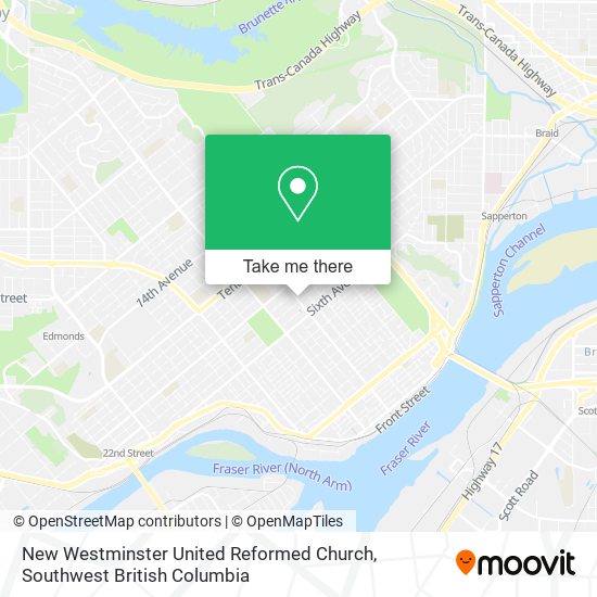 New Westminster United Reformed Church plan