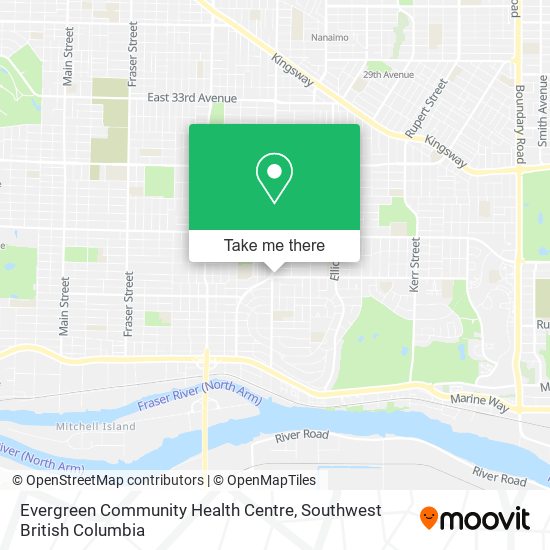 Evergreen Community Health Centre map