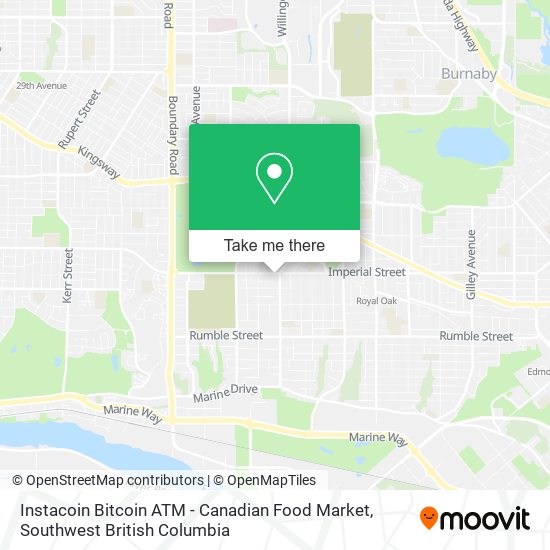 Instacoin Bitcoin ATM - Canadian Food Market plan